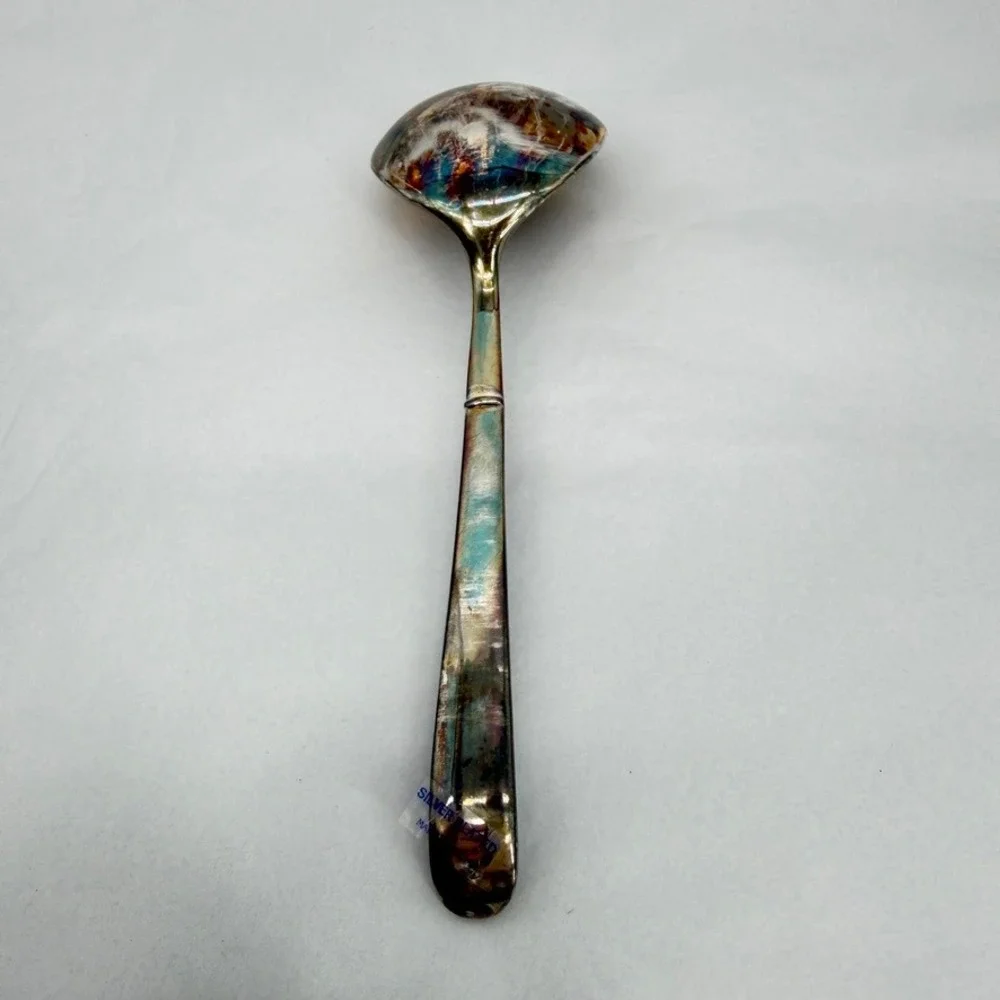 International Silver Company Silverplated Gravy Ladle Vintage Serving Spoon 7